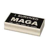 I Survived MAGA  Gummistempel (Stempel)
