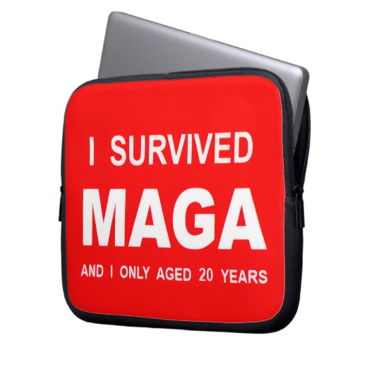 I Survived MAGA Laptopschutzhülle (Vorderseite Links)