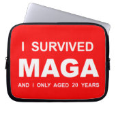 I Survived MAGA Laptopschutzhülle (Vorderseite)