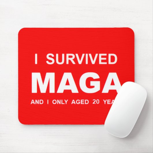 I Survived MAGA Mousepad (Mit Mouse)