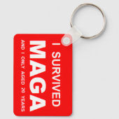 I Survived MAGA Schlüsselanhänger (Rückseite)