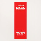 I Survived MAGA  Yogamatte (Rückseite)