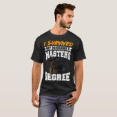 I Survived My Husband s Masters Degree Diploma gra T-Shirt (Vorne ganz)