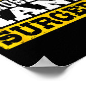 I Survived My Husband's Hand Surgery Funny Recover Poster (Ecke)