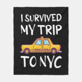 I Survived My Trip To NYC Fleecedecke (Vorderseite)