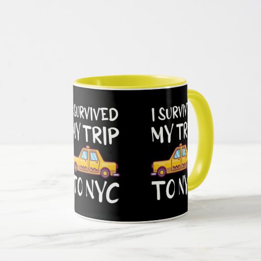 I Survived My Trip To NYC Tasse (VorderseiteRechts)