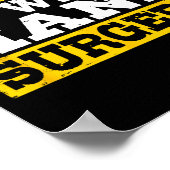 I Survived My Wife's Hand Surgery Funny Recovery Poster (Ecke)