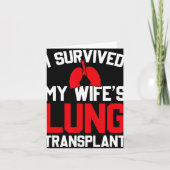 I Survived My Wife's Lung Transplant, New Lung  Karte (Vorderseite)