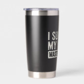 I Survived My Wife's Master Degree Graduation Gift Thermobecher (Rechts)