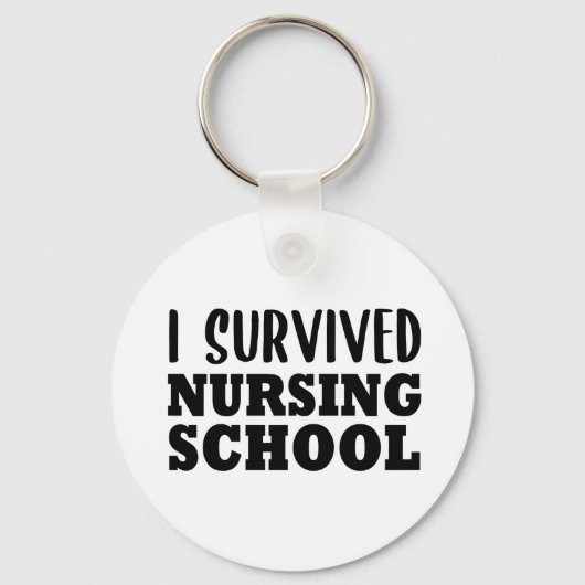 I Survived Nursing School Schlüsselanhänger (Vorderseite)