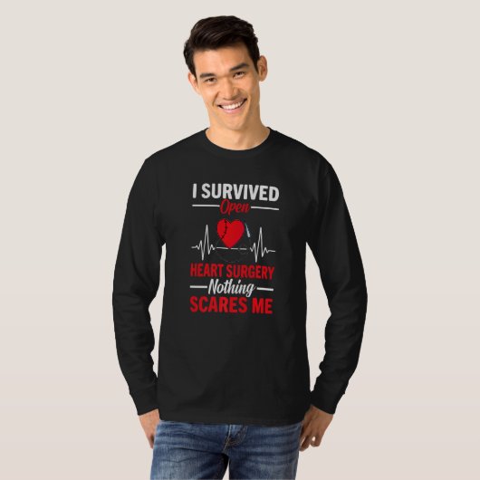 I Survived Open Heart Surgery Open Heart Surgery M T-Shirt (Vorne ganz)