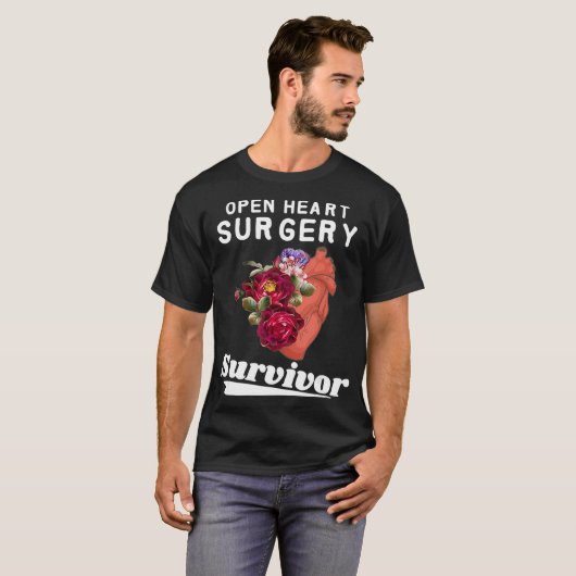I Survived Open Heart Surgery Shirt Heart Attack (Vorne ganz)