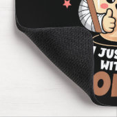 I Survived Shoulder Surgery Funny Coffee Lover Men Mousepad (Ecke)