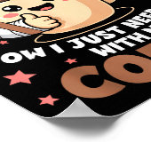 I Survived Shoulder Surgery Funny Coffee Lover Men Poster (Ecke)