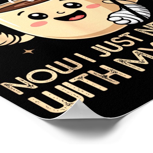 I Survived Shoulder Surgery Funny Coffee Lover Men Poster (Ecke)