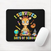 I Survived Six Seven Days Of School Cute Giraffe S Mousepad (Mit Mouse)