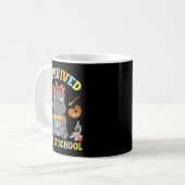 I Survived Six Seven Days Of School Cute Hip Stude Kaffeetasse (Vorderseite Links)