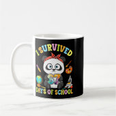 I Survived Six Seven Days Of School Cute Panda Stu Kaffeetasse (Links)