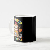 I Survived Six Seven Days Of School Cute Sloth Stu Kaffeetasse (Vorderseite Links)
