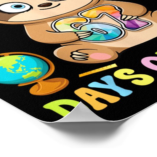 I Survived Six Seven Days Of School Cute Sloth Stu Poster (Ecke)