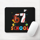 I Survived Sixty Seven Days Of School Funny Baseba Mousepad (Mit Mouse)