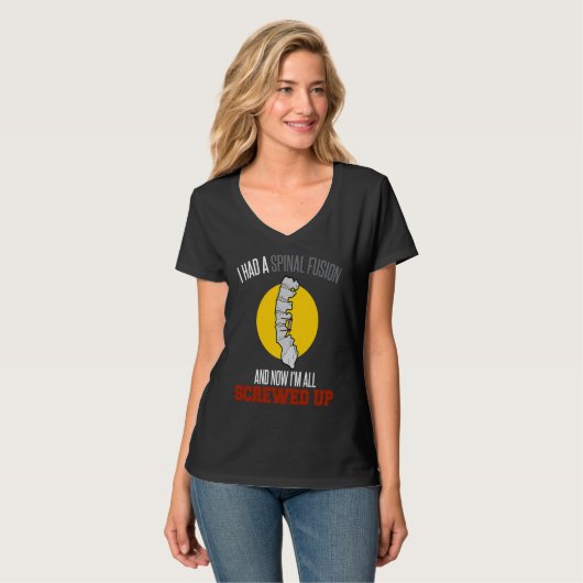 I Survived Spinal Fusion Surgery T-Shirt (Vorderseite Vollansicht)