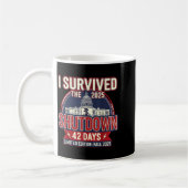 I Survived The 2025 Shutdown Funny Litical Quote Kaffeetasse (Links)