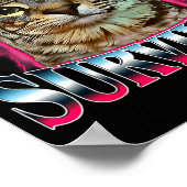 I Survived Today's Funny Tummy Ache Survivor Cat M Poster (Ecke)