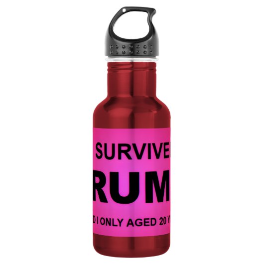 I Survived tRUMP Edelstahlflasche (Vorderseite)