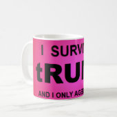 I Survived tRUMP Kaffeetasse (Vorderseite Links)
