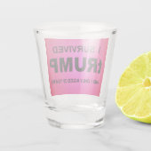 I Survived tRUMP Schnapsglas (Rückseite)