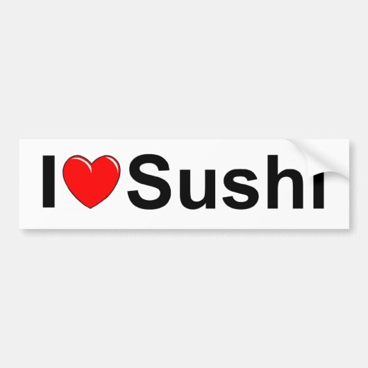 I Sushi der Liebe-(Herz) Autoaufkleber (Vorne)