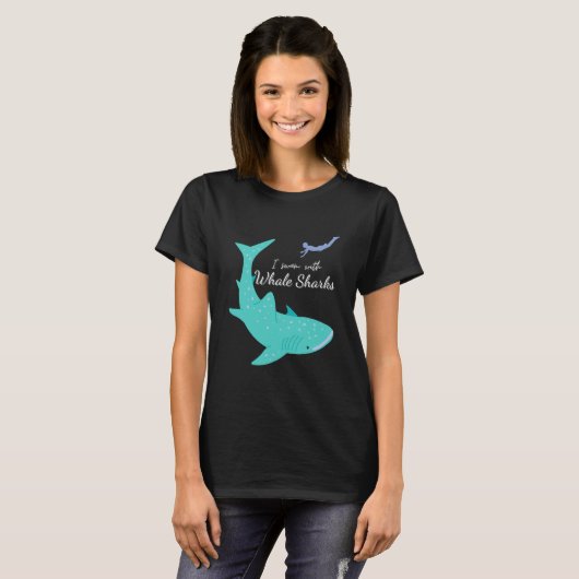 I Swam With Whale Sharks Whaleshark T-Shirt (Vorne ganz)