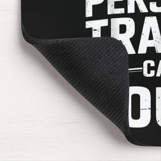 I Swear My Trainer Can’t Count Funny Gym Sarcasm  Mousepad (Ecke)