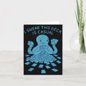 I Swear This Deck Is Casual Funny Tabletop Gamer Q Karte (Vorderseite)