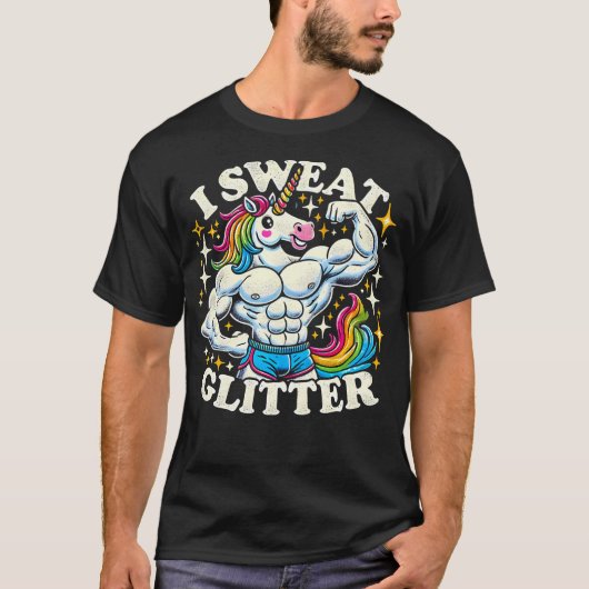 I Sweat Glitzer - Funny Gym Shirts (Vorderseite)