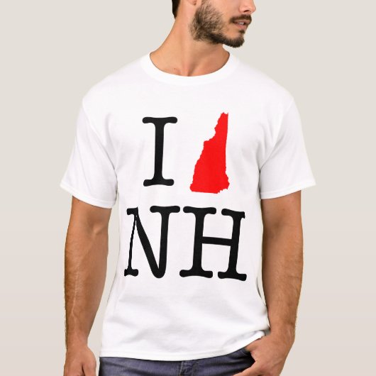 I T - Shirt der Liebe-NH New Hampshire (Vorderseite)