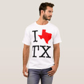 I T - Shirt der Liebe-TX Texas (Vorne ganz)