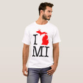 I T - Shirt Liebe MI Michigan (Vorne ganz)