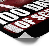 I Tackled 100 Day Of School Football 100th Days Te Poster (Ecke)