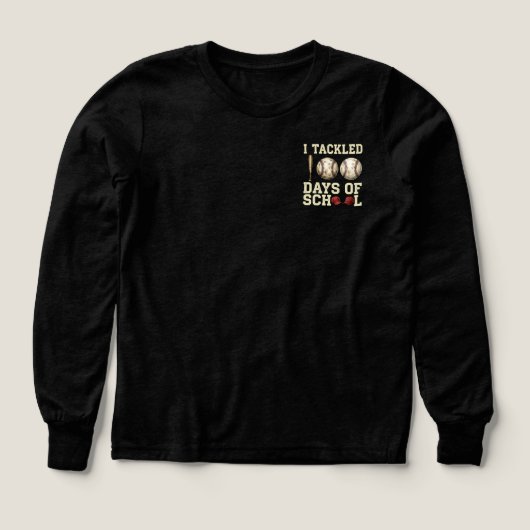 I Tackled 100 Days of School, Baseball Design (Design Vorderseite)