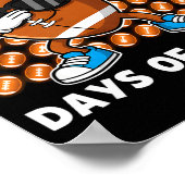 I Tackled 67 Days Of School 67 Meme Football Humor Poster (Ecke)