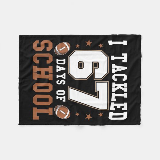 I Tackled 67 Days Of School Funny Six Seven Meme F Fleecedecke (Vorderseite (Horizontal))