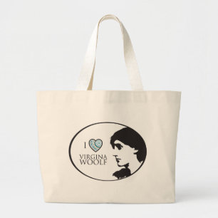 I Taschen-Tasche Liebe-Virginias Woolf Jumbo Stoffbeutel