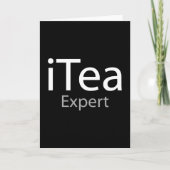 i Tea Expert (IT-Experte) Feiertagskarte (Vorderseite)