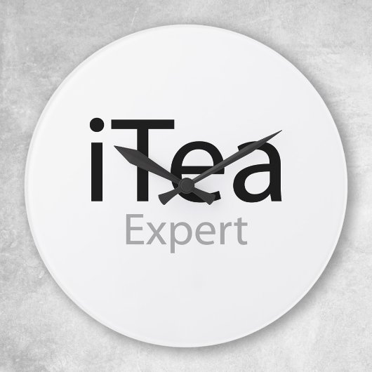 i Tea Expert Runde Wanduhr