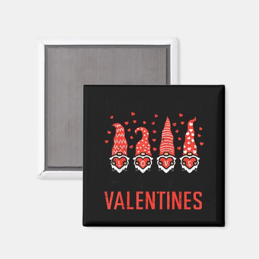 I Teach Cutest Little Valentines Gnomes Love Teach Magnet (Vorderseite/Rückseite)