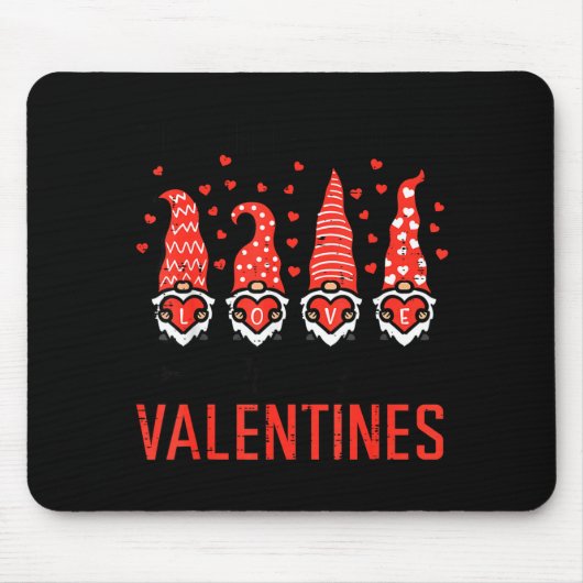 I Teach Cutest Little Valentines Gnomes Love Teach Mousepad (Vorne)