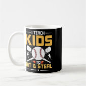 I Teach Kids To Hit And Steal Sell Coach  Kaffeetasse (Links)