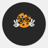 I Teach Smart Cookies Christmas Teacher Teaching X Runder Aufkleber (Vorderseite)